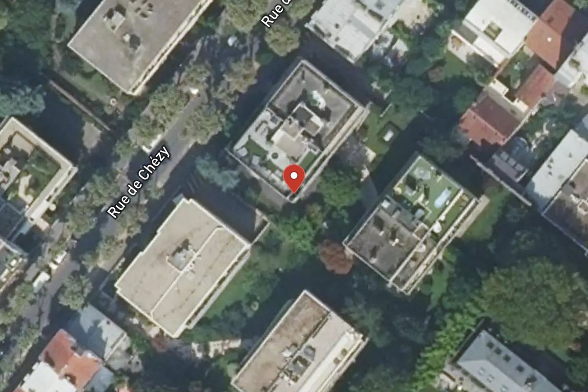 Vue satellite — 7 Rue de Chézy