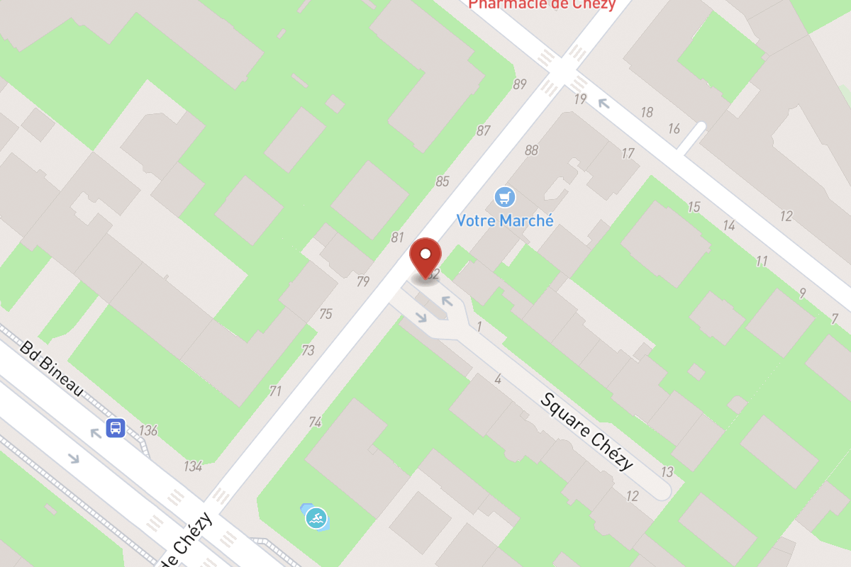 Plan de situation — 80 Rue de Chézy