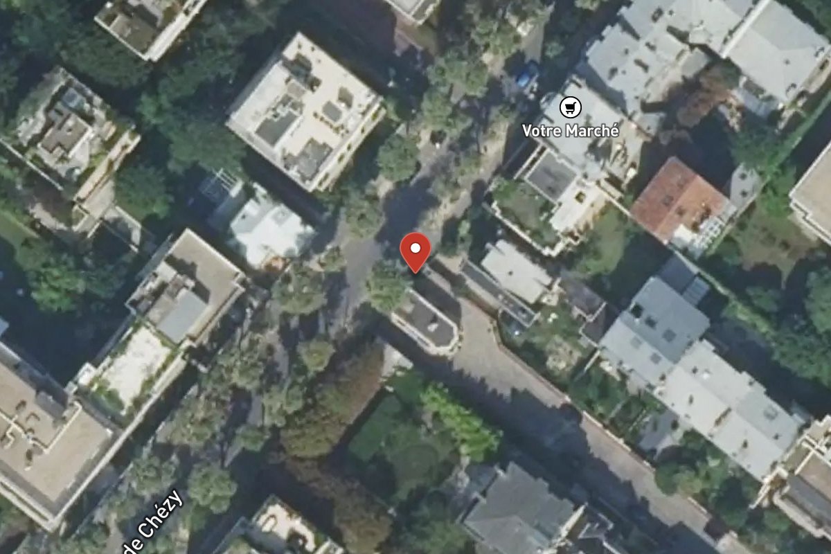 Vue satellite — 80 Rue de Chézy