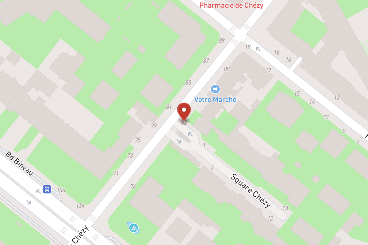 Plan de situation — 82 Rue de Chézy