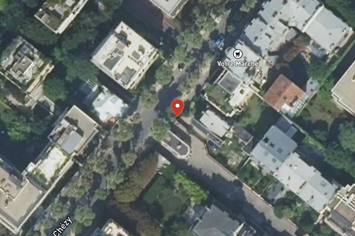 Vue satellite — 82 Rue de Chézy