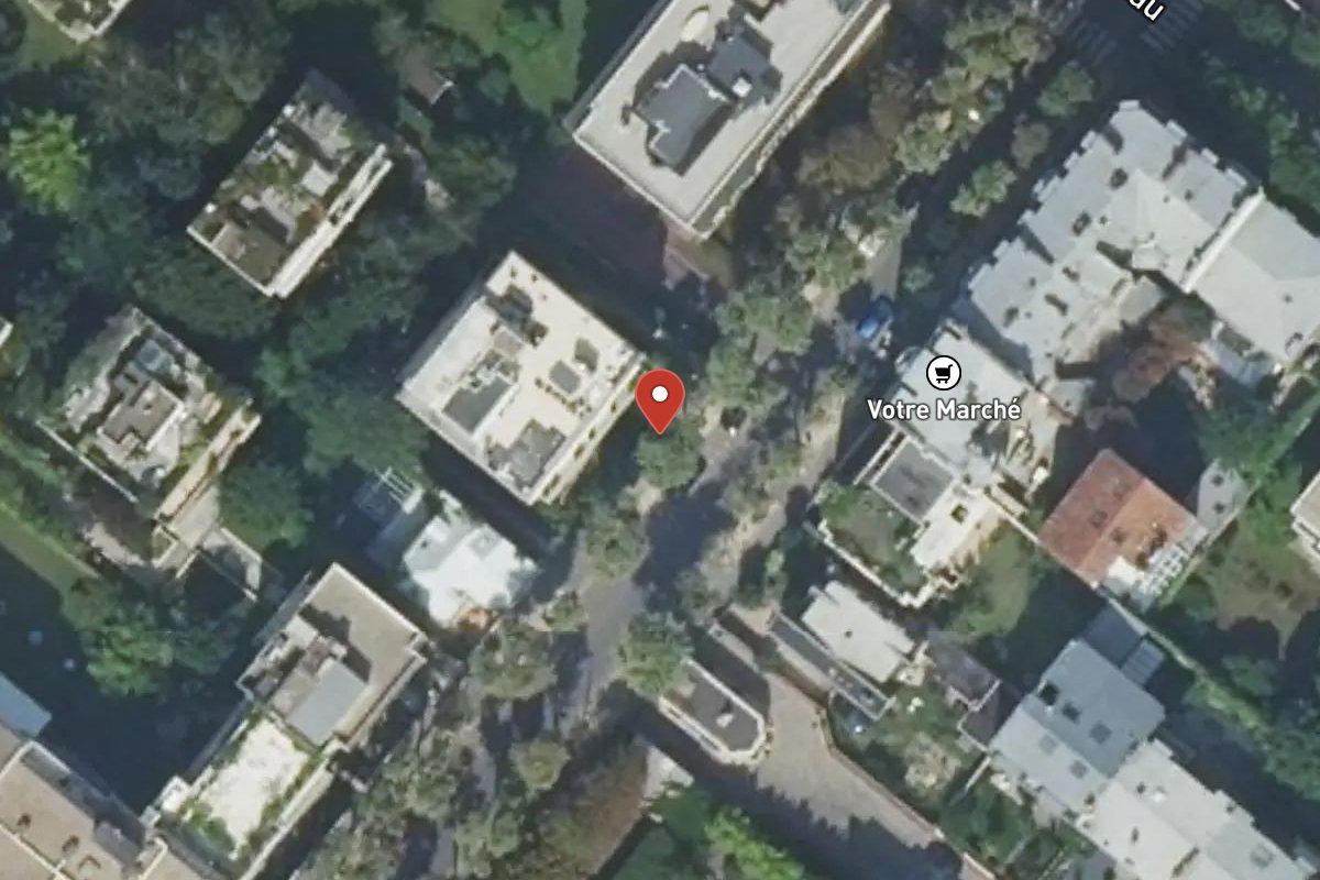 Vue satellite — 83 Rue de Chézy