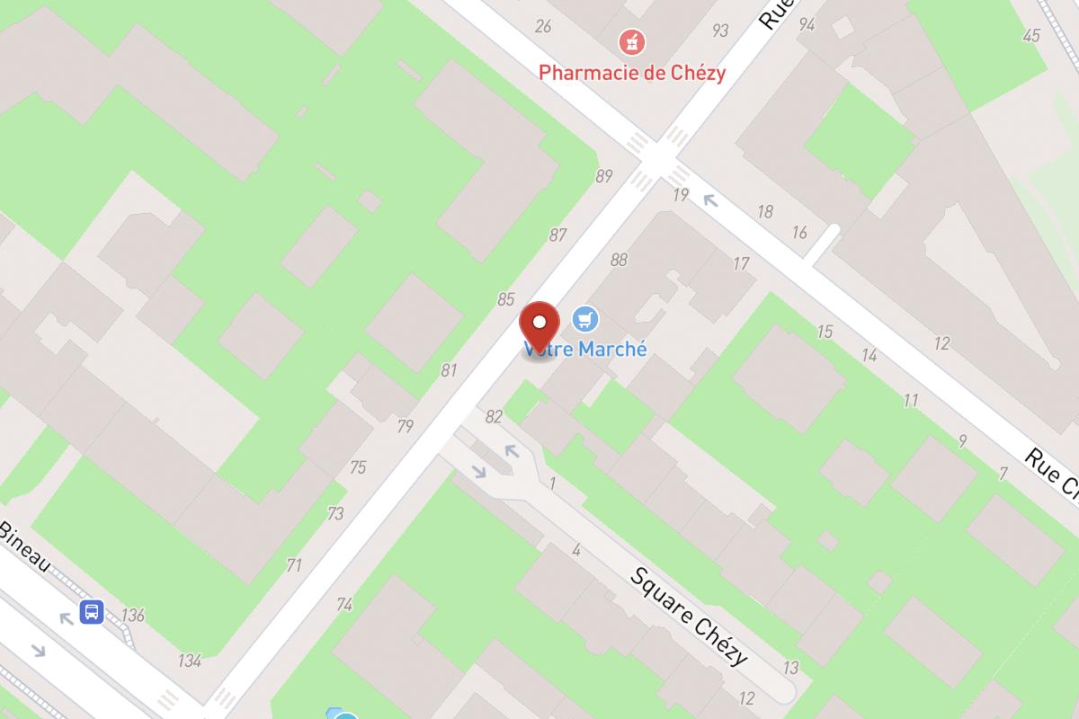 Plan de situation — 84 Rue de Chézy