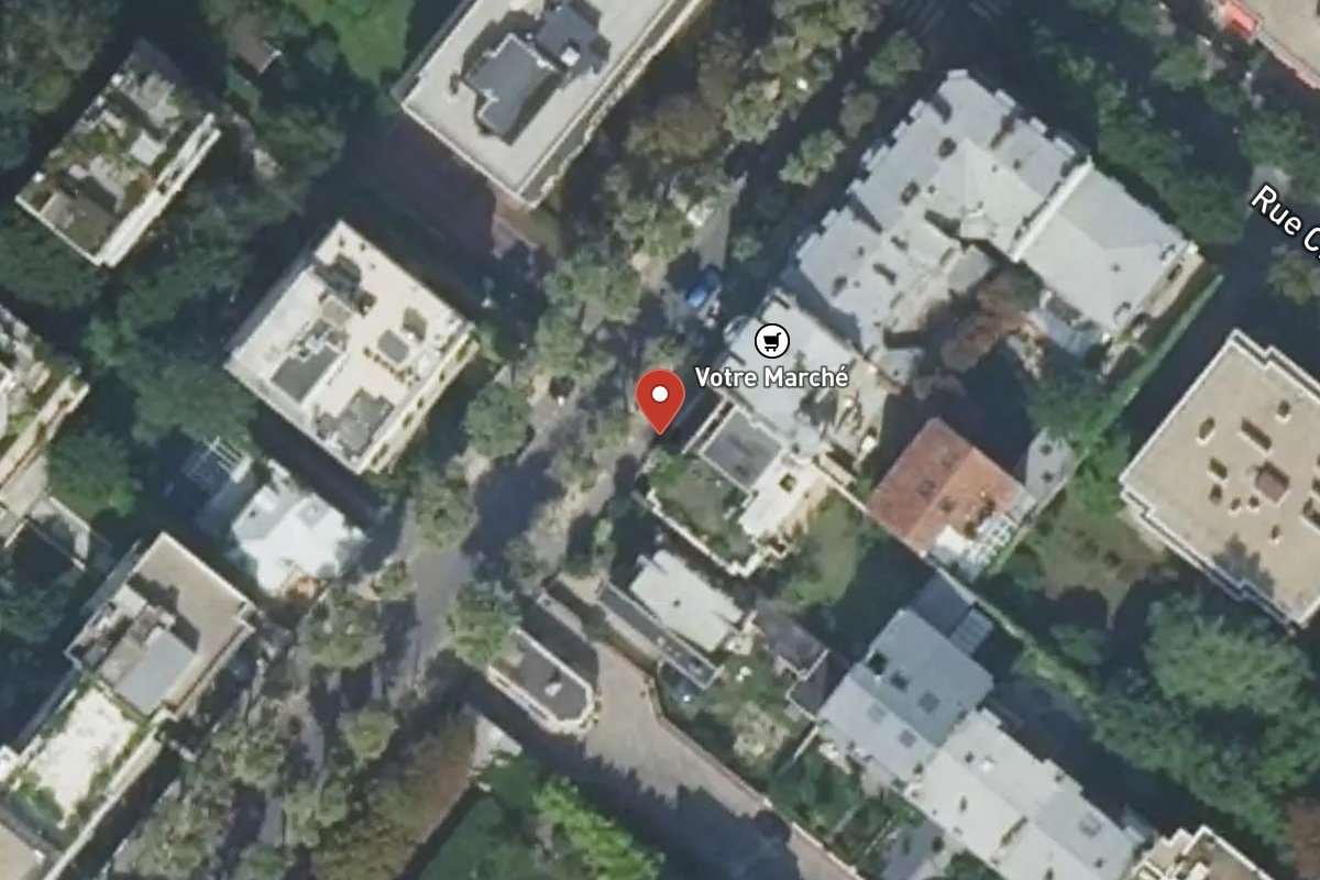 Vue satellite — 84 Rue de Chézy