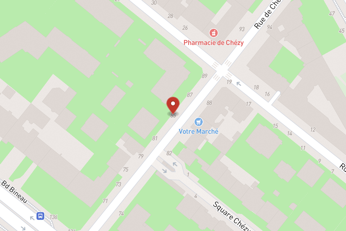 Plan de situation — 85 Rue de Chézy