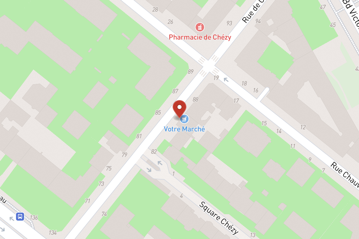 Plan de situation — 86 Rue de Chézy