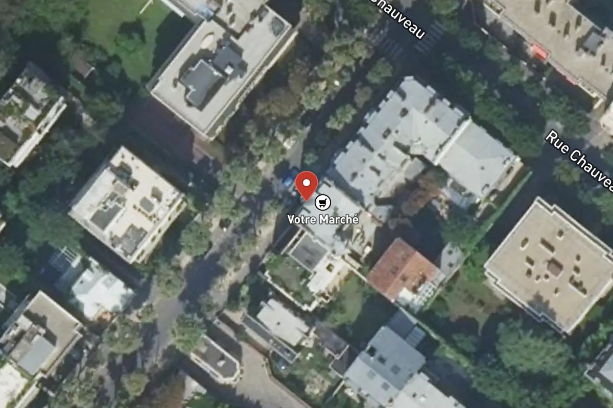 Vue satellite — 86 Rue de Chézy