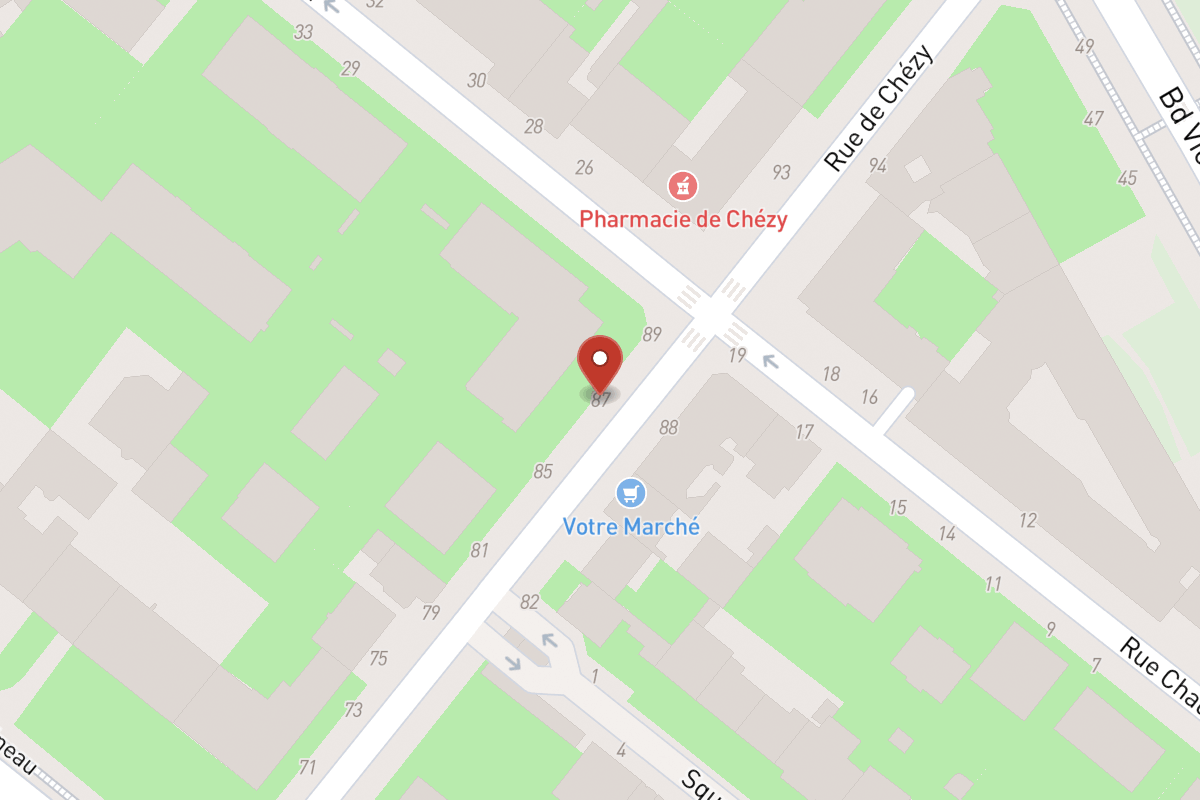 Plan de situation — 87 Rue de Chézy
