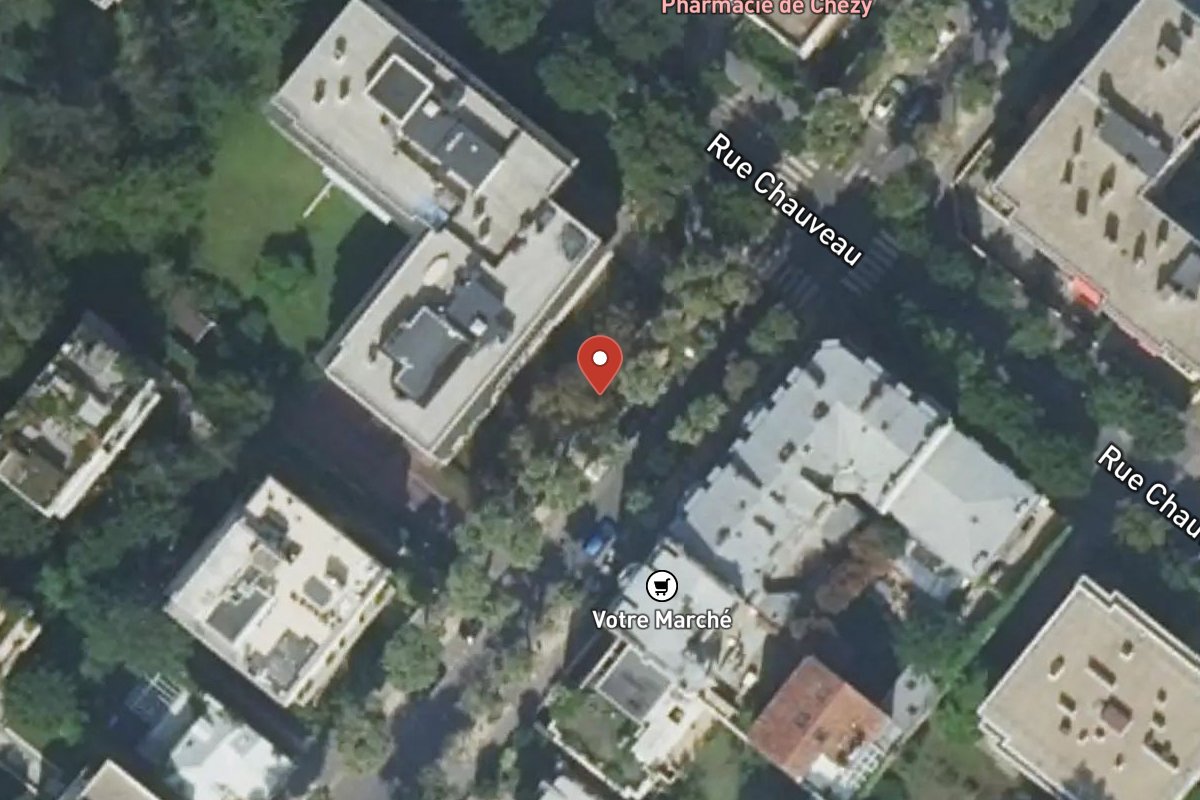 Vue satellite — 87 Rue de Chézy