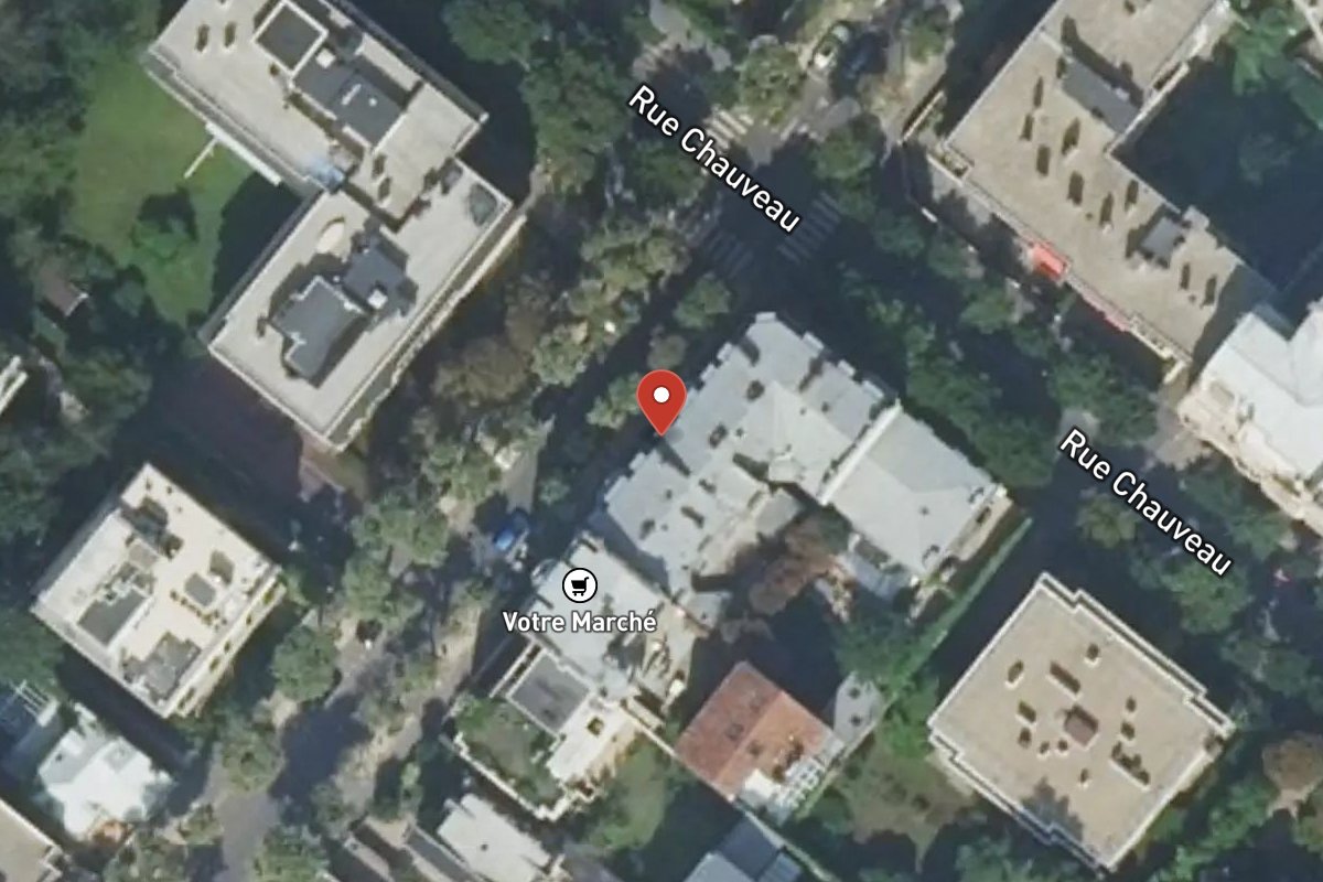 Vue satellite — 88 Rue de Chézy