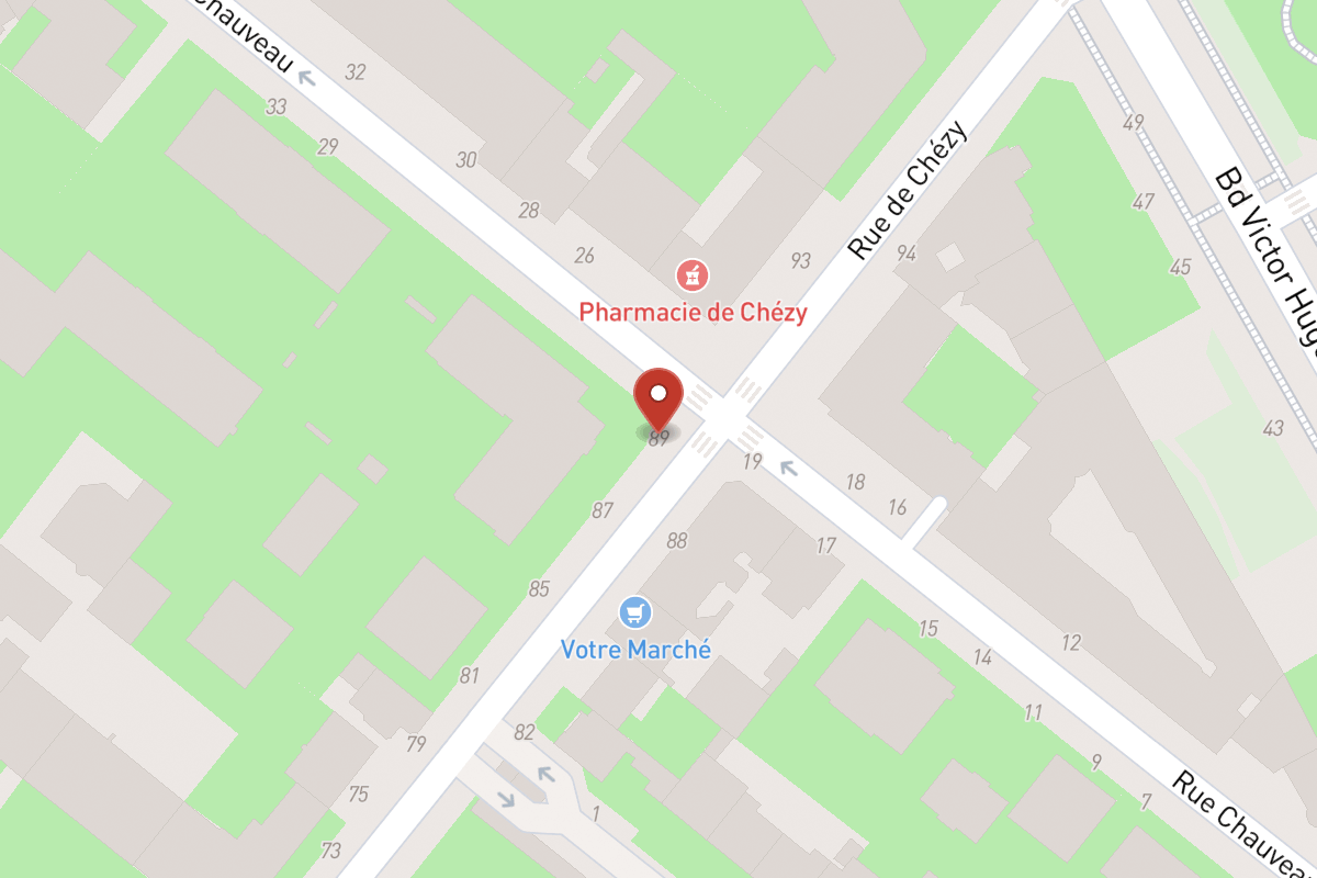 Plan de situation — 89 Rue de Chézy
