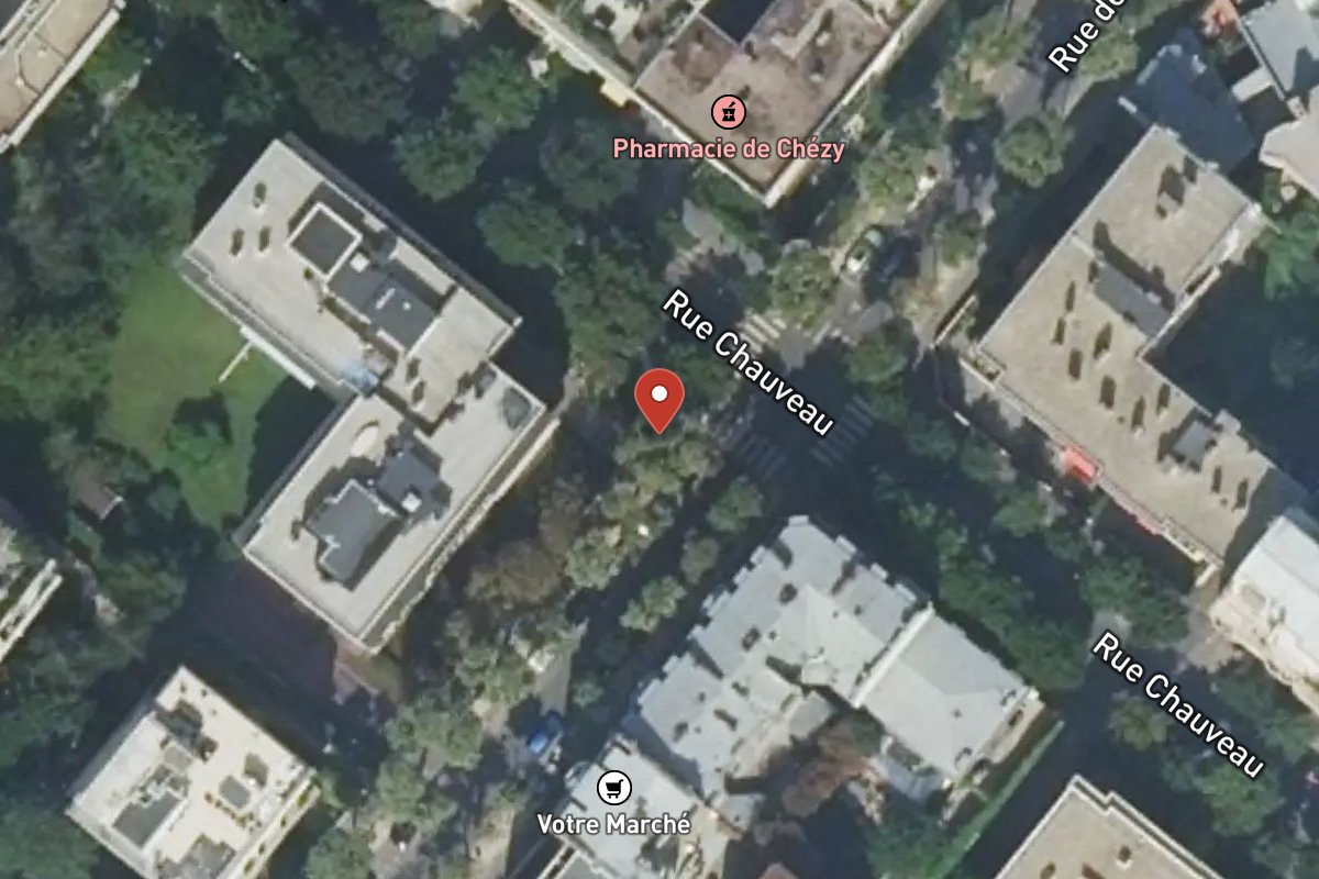 Vue satellite — 89 Rue de Chézy