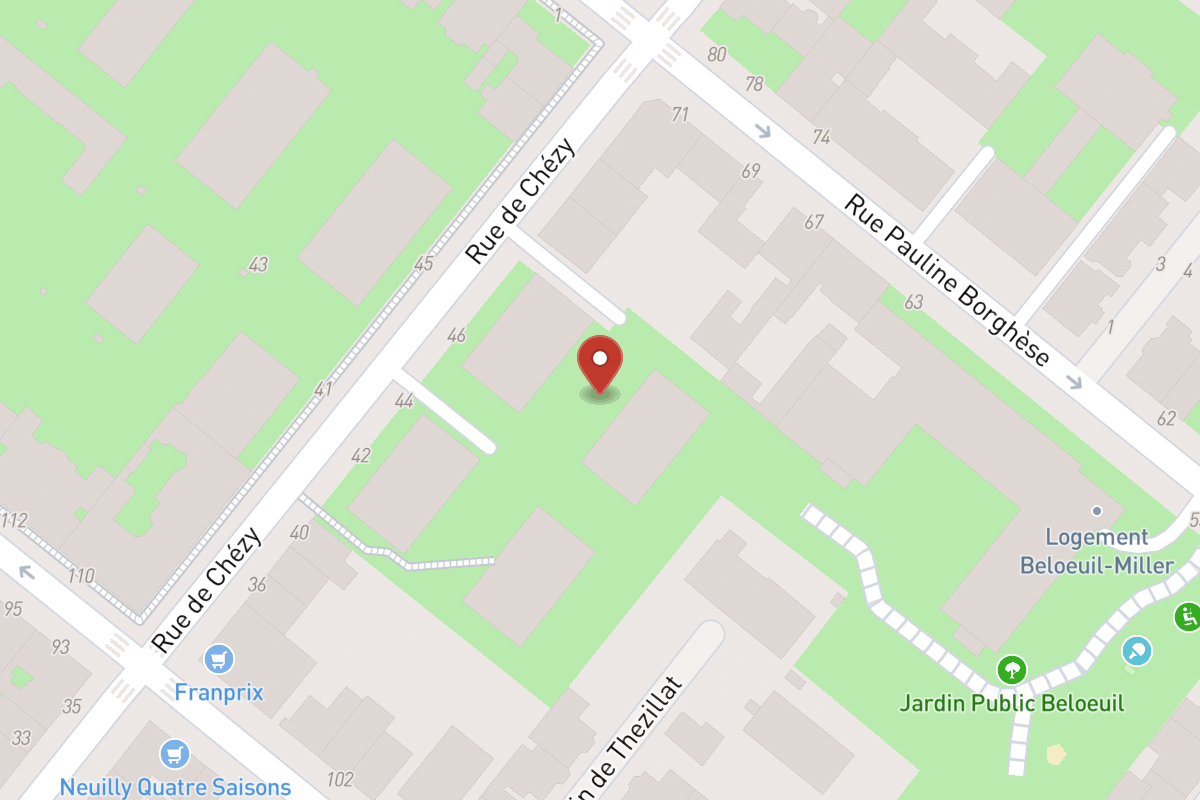 Plan de situation — 8 Rue de Chézy