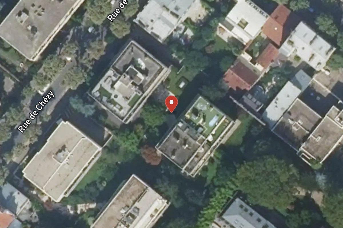 Vue satellite — 8 Rue de Chézy