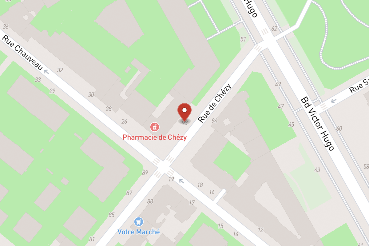 Plan de situation — 93 Rue de Chézy