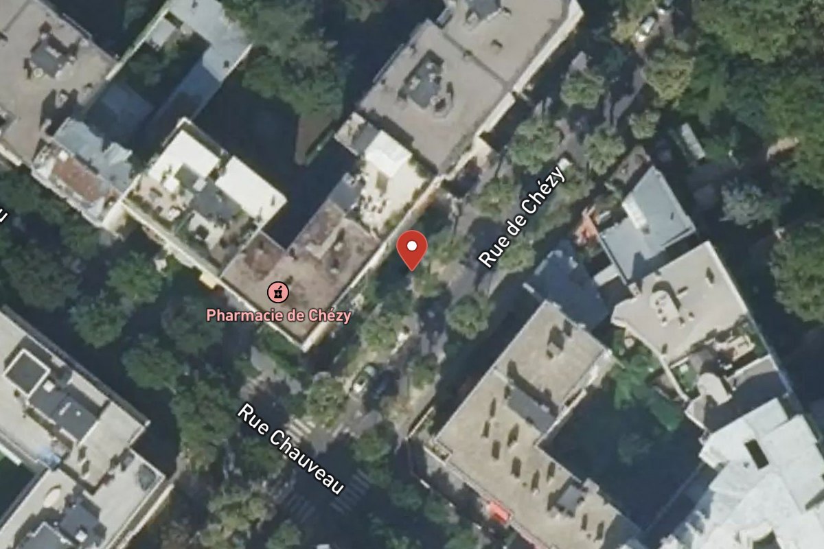Vue satellite — 93 Rue de Chézy