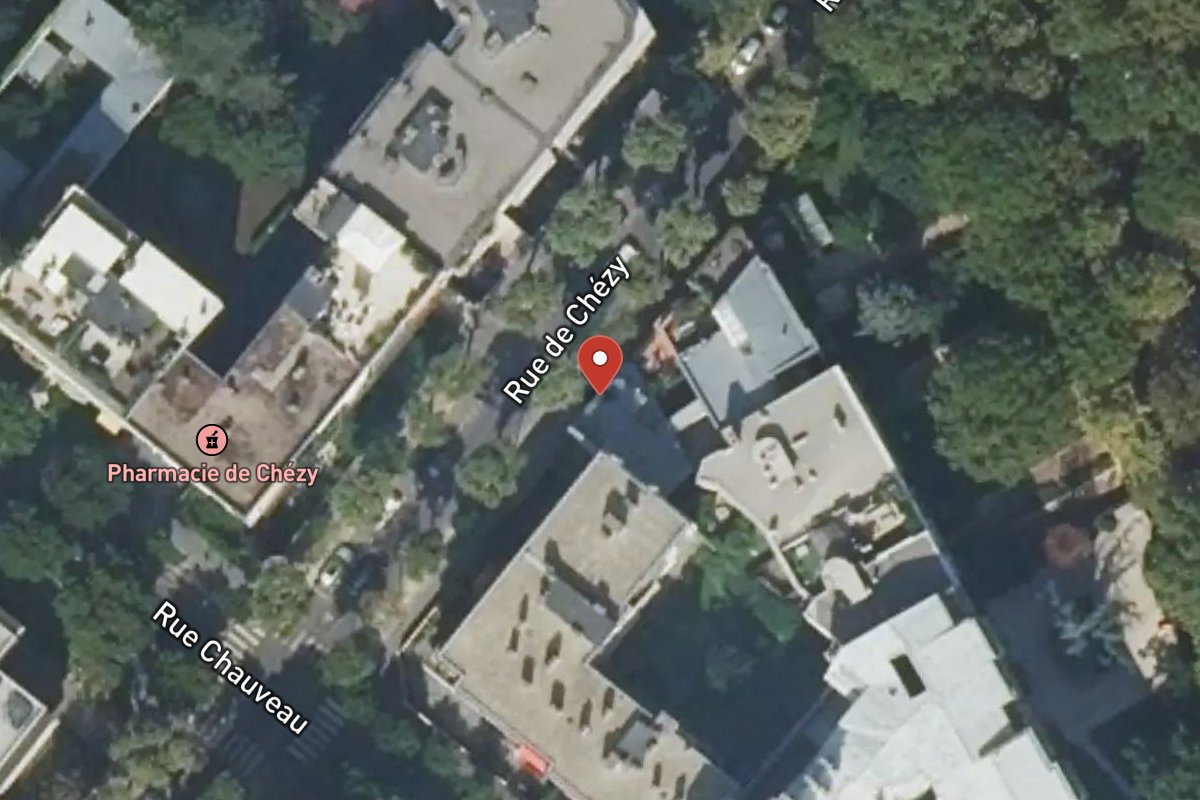 Vue satellite — 94 Rue de Chézy