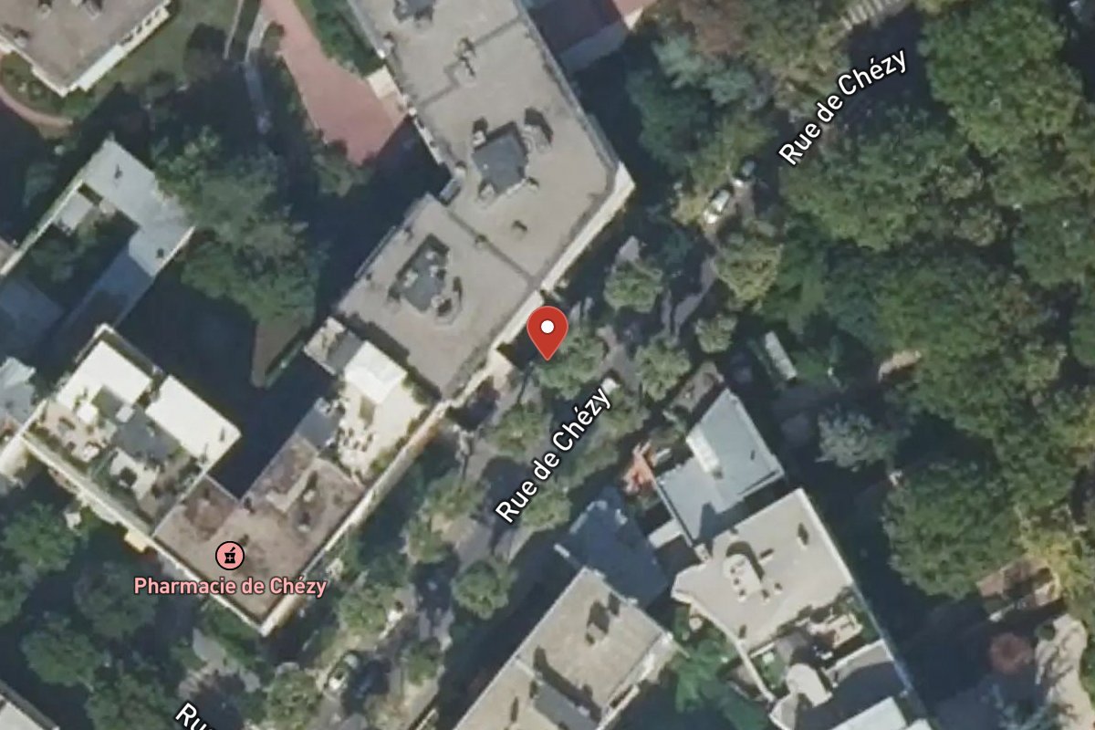 Vue satellite — 95 Rue de Chézy