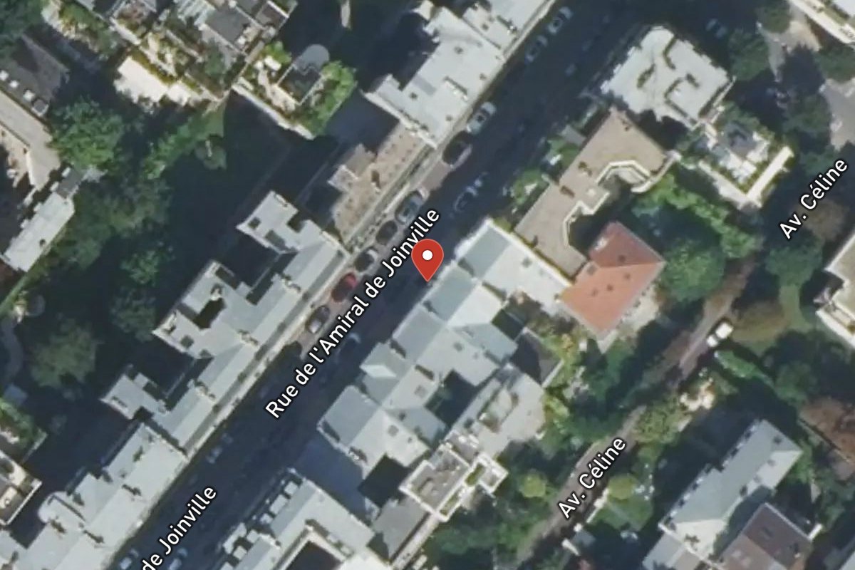 Vue satellite — 12 Rue de l’Amiral de Joinville