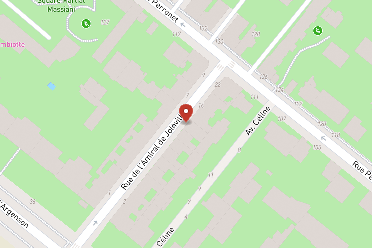 Plan de situation — 14 Rue de l’Amiral de Joinville