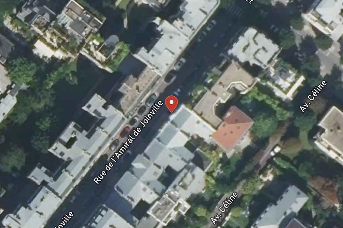 Vue satellite — 14 Rue de l’Amiral de Joinville