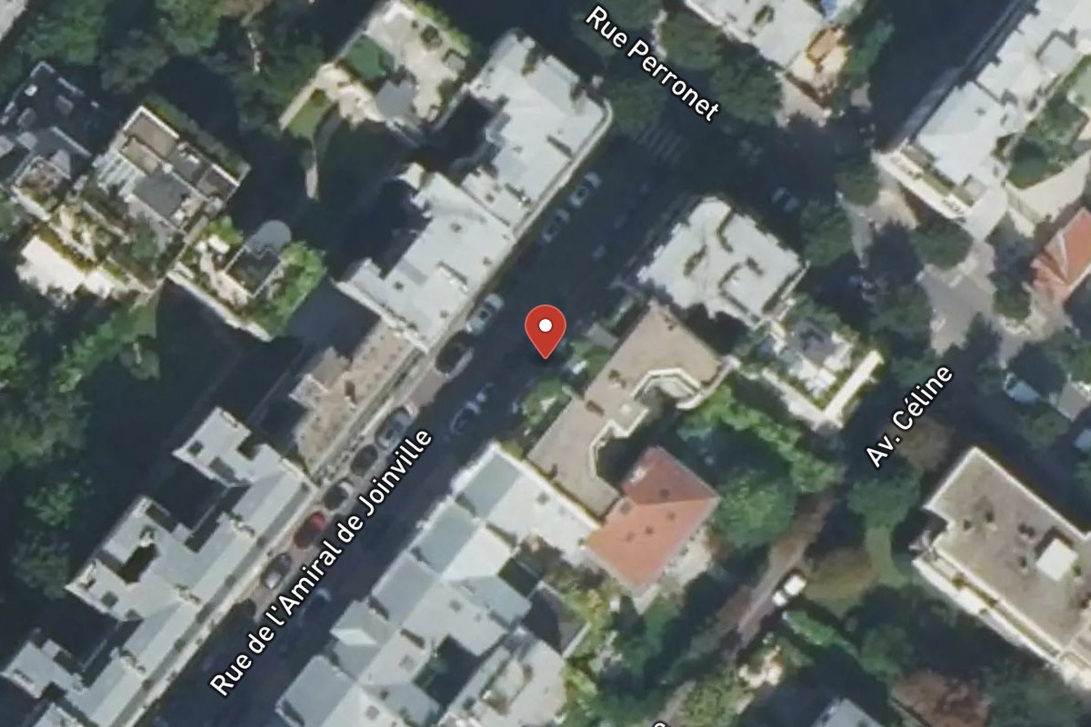 Vue satellite — 16 Rue de l’Amiral de Joinville