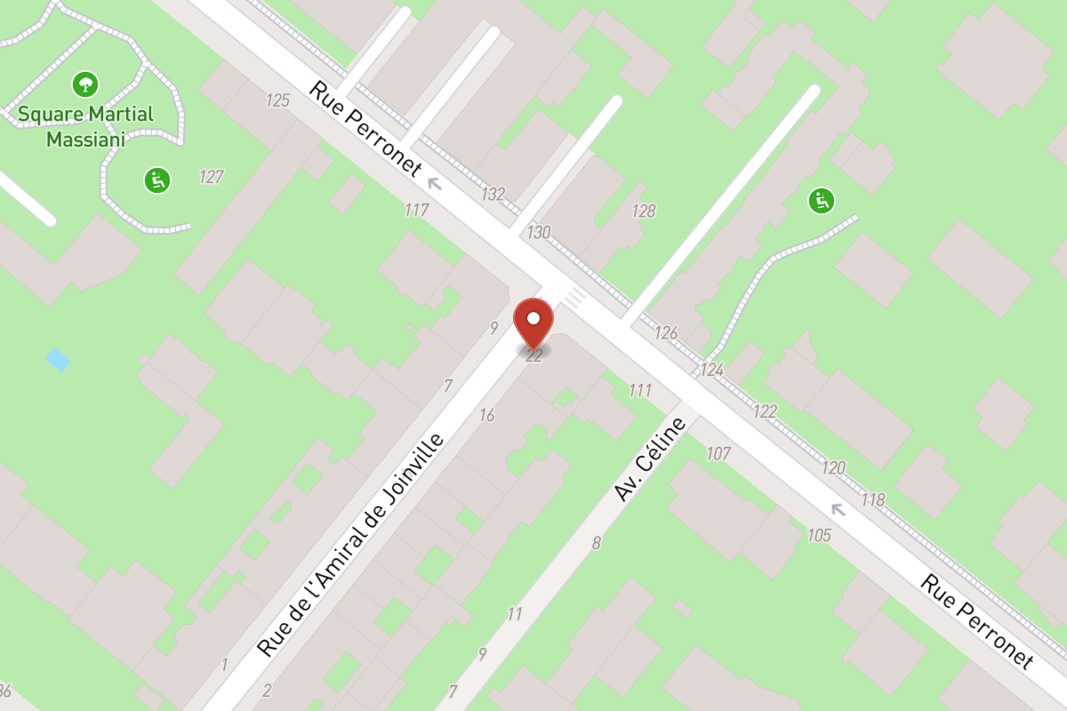 Plan de situation — 22 Rue de l’Amiral de Joinville