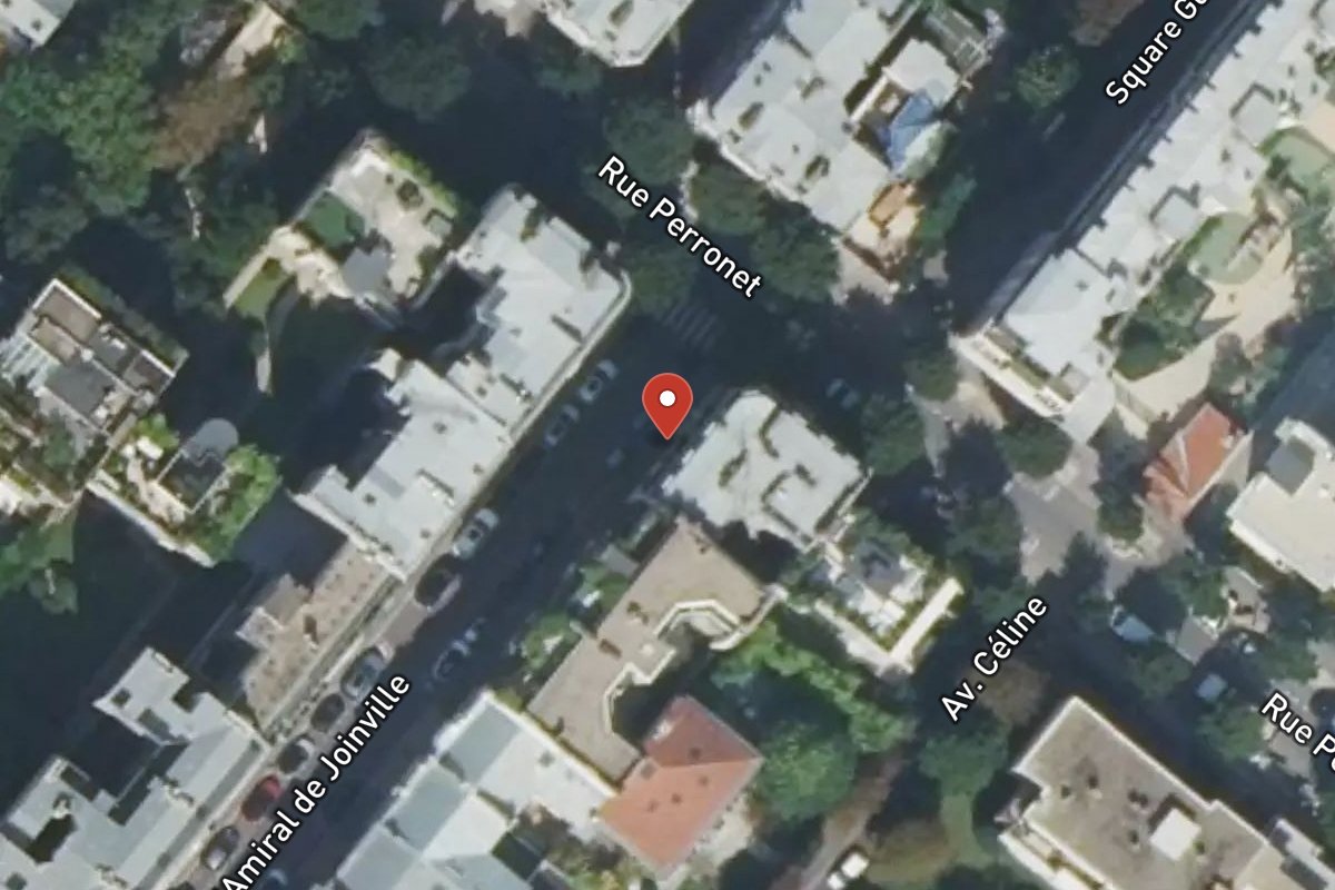 Vue satellite — 22 Rue de l’Amiral de Joinville