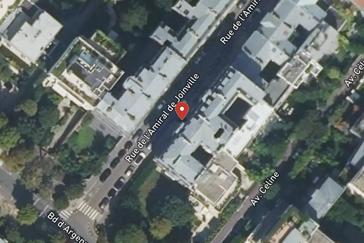 Vue satellite — 2 Rue de l’Amiral de Joinville