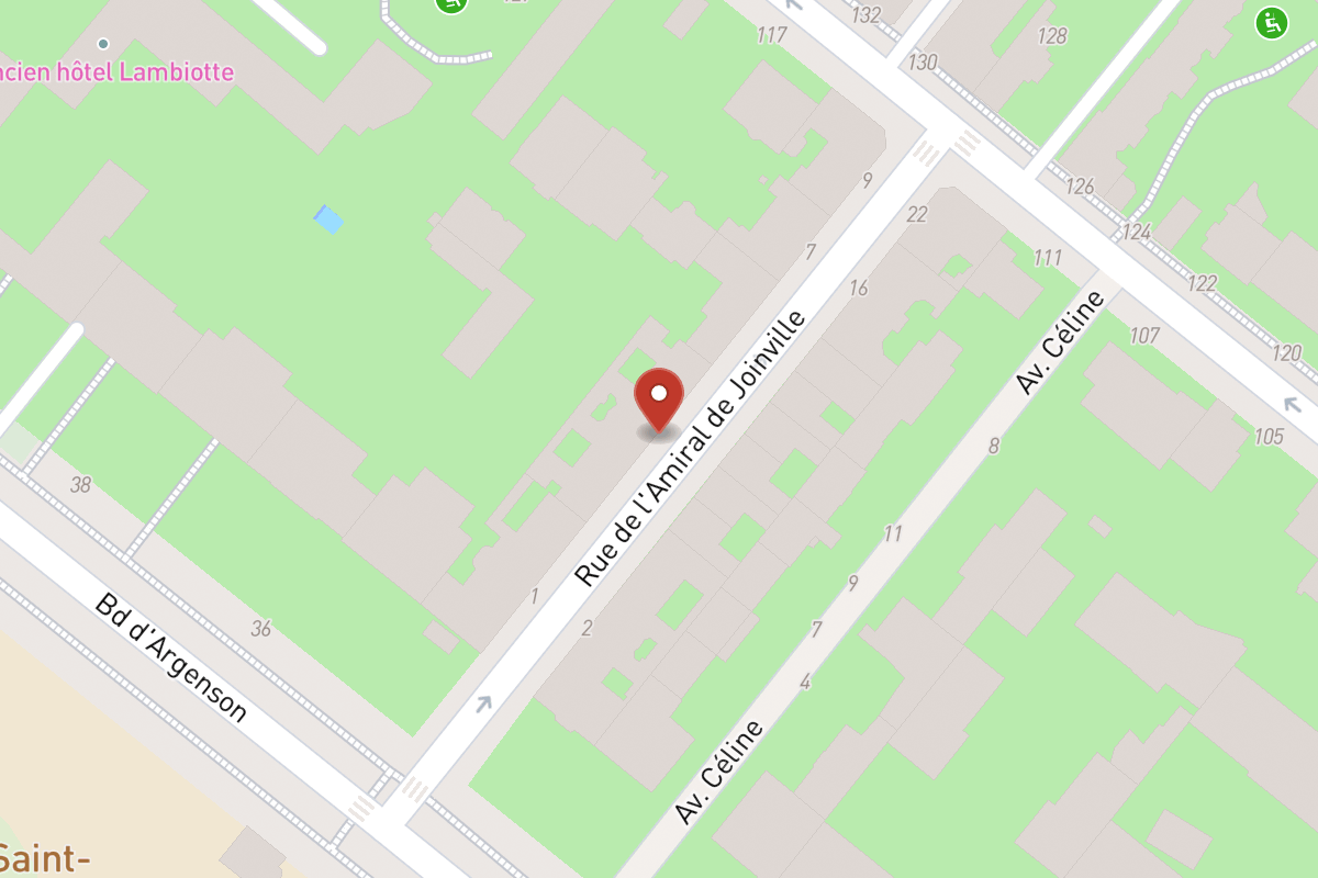 Plan de situation — 3 Rue de l’Amiral de Joinville