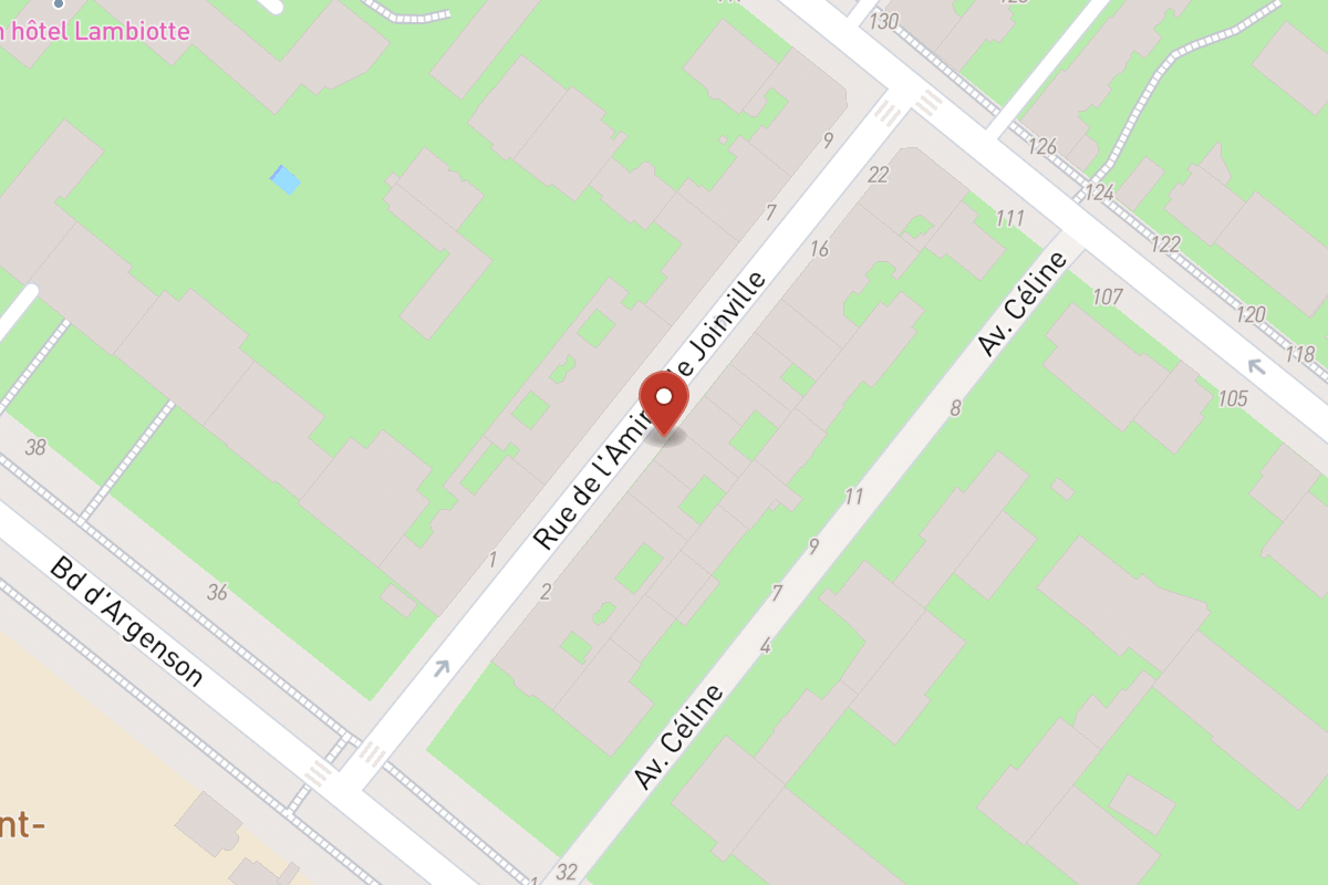 Plan de situation — 6 Rue de l’Amiral de Joinville