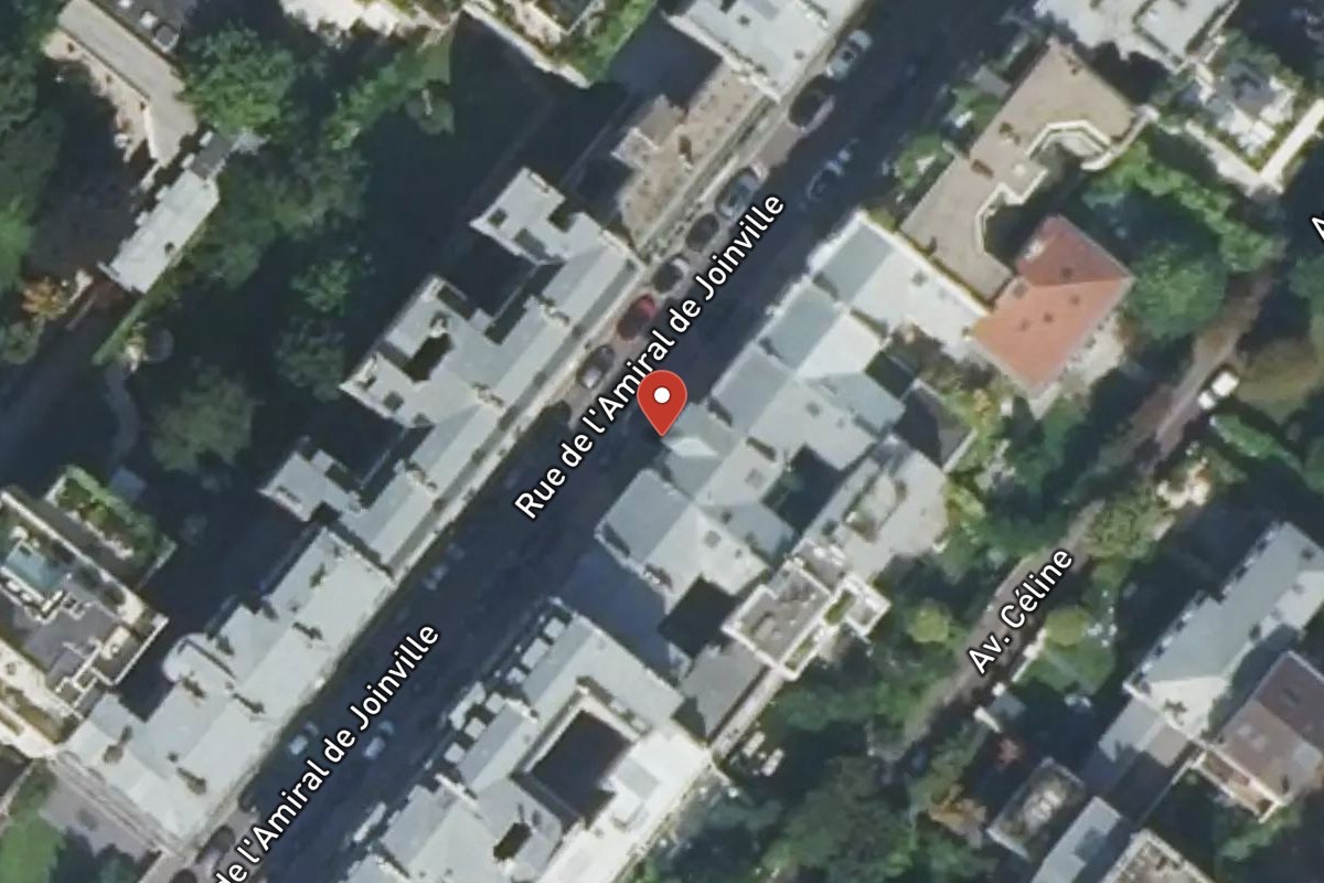 Vue satellite — 8 Rue de l’Amiral de Joinville