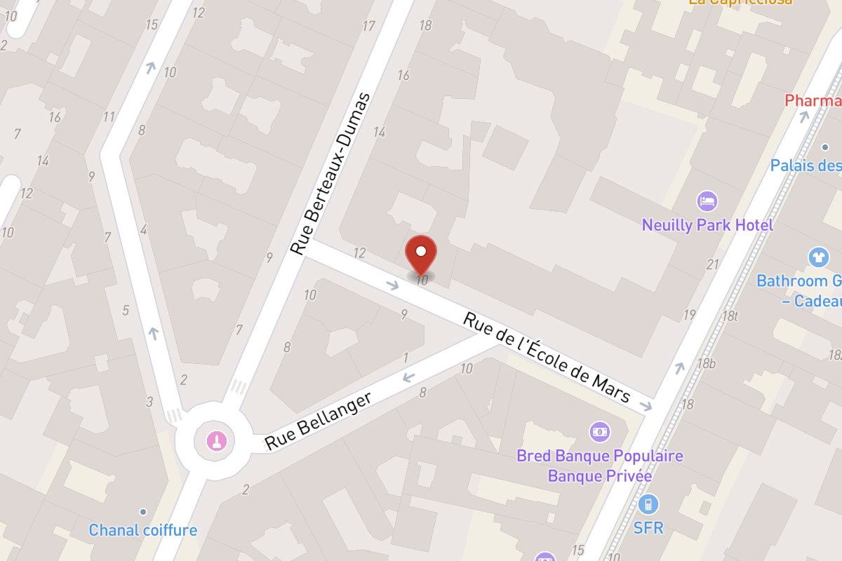 Plan de situation — 10 Rue de l'Ecole de Mars