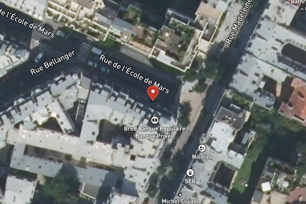 Vue satellite — 1 Rue de l'Ecole de Mars