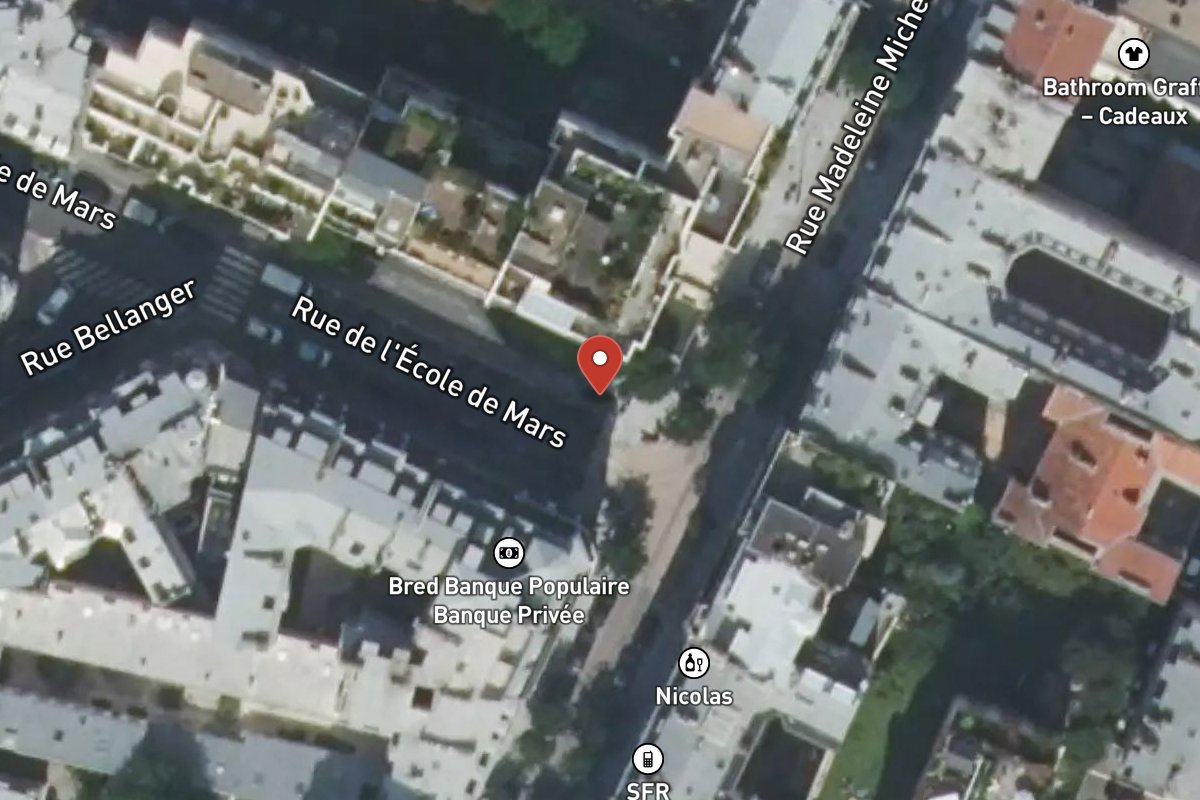 Vue satellite — 2 Rue de l'Ecole de Mars