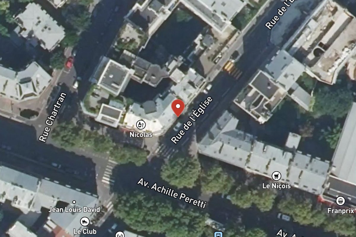 Vue satellite — 13BIS Rue de l'Église