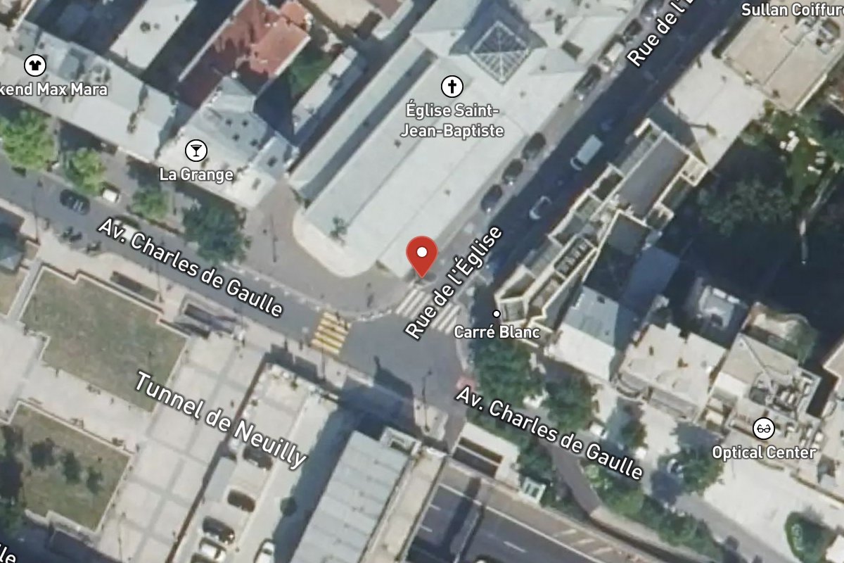 Vue satellite — 1 Rue de l'Église