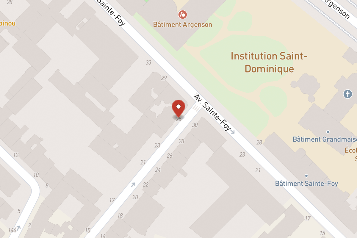 Plan de situation — 25 Rue de l'Église