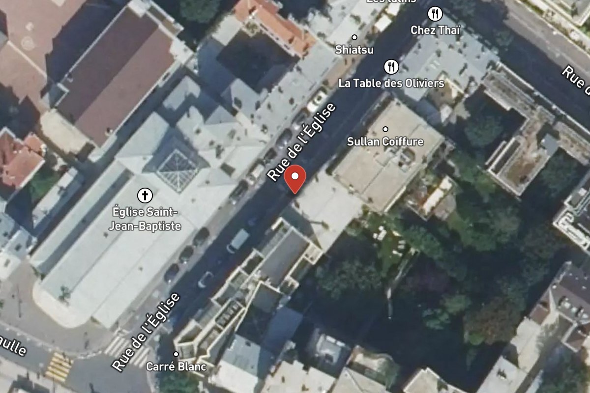 Vue satellite — 2BIS Rue de l'Église