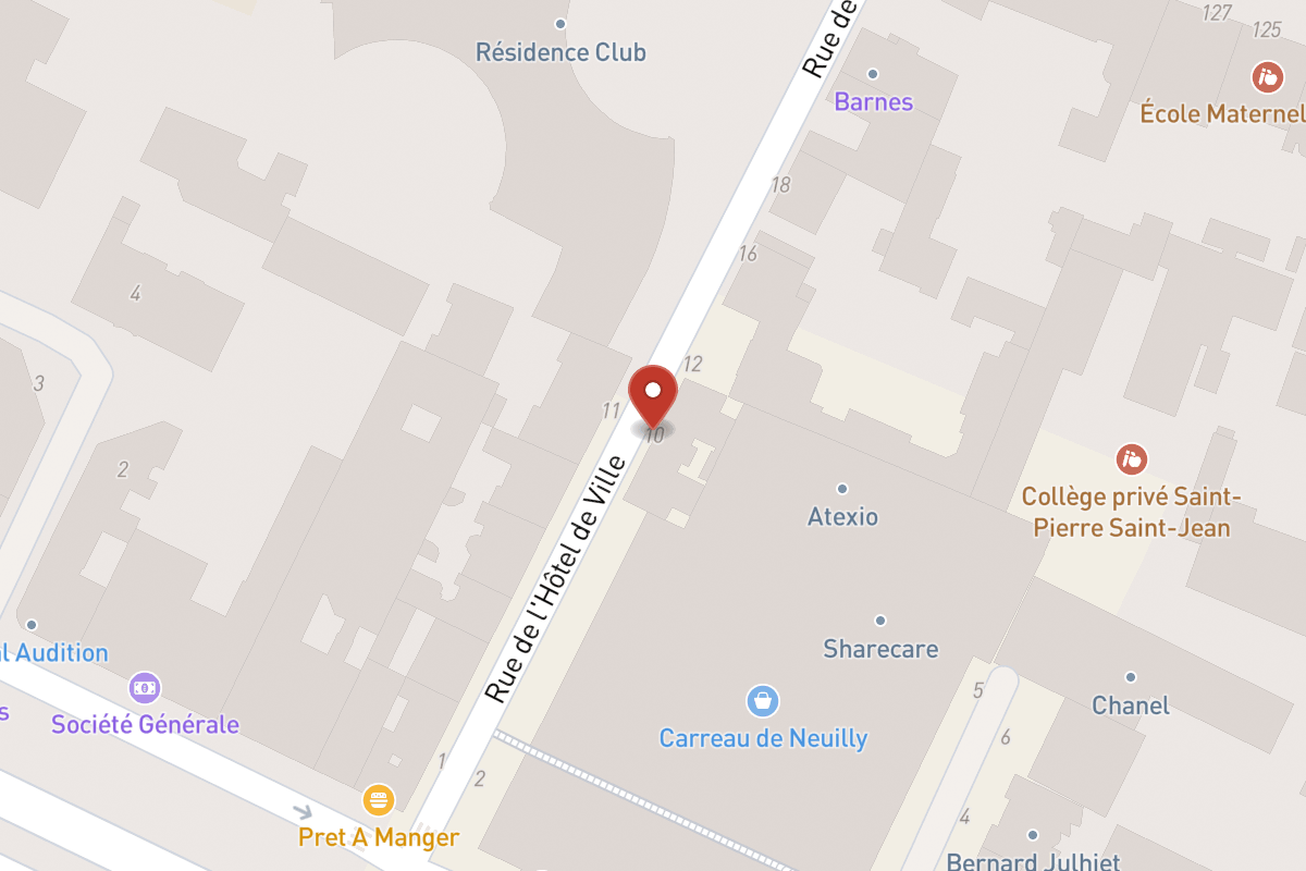 Plan de situation — 10 Rue de l'Hôtel de Ville