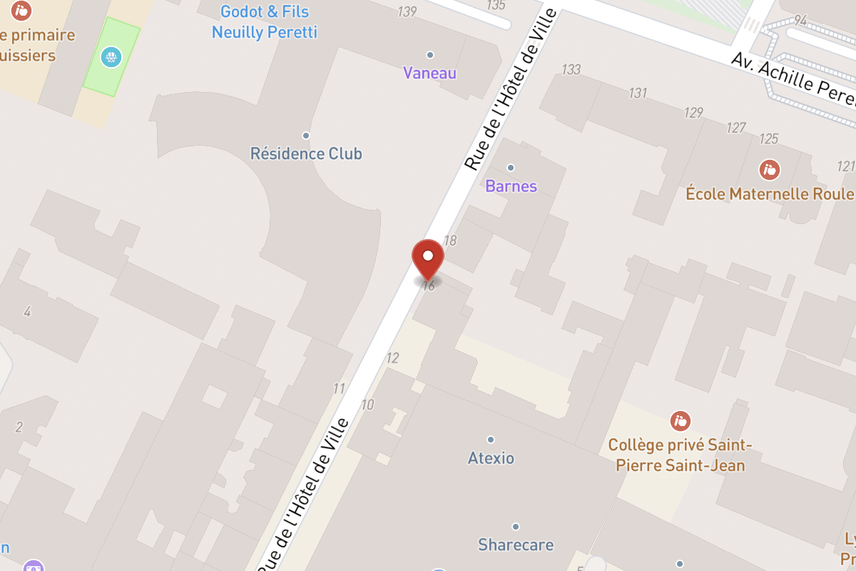 Plan de situation — 16 Rue de l'Hôtel de Ville