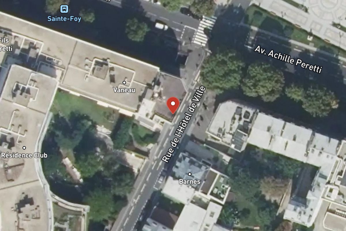 Vue satellite — 17 Rue de l'Hôtel de Ville