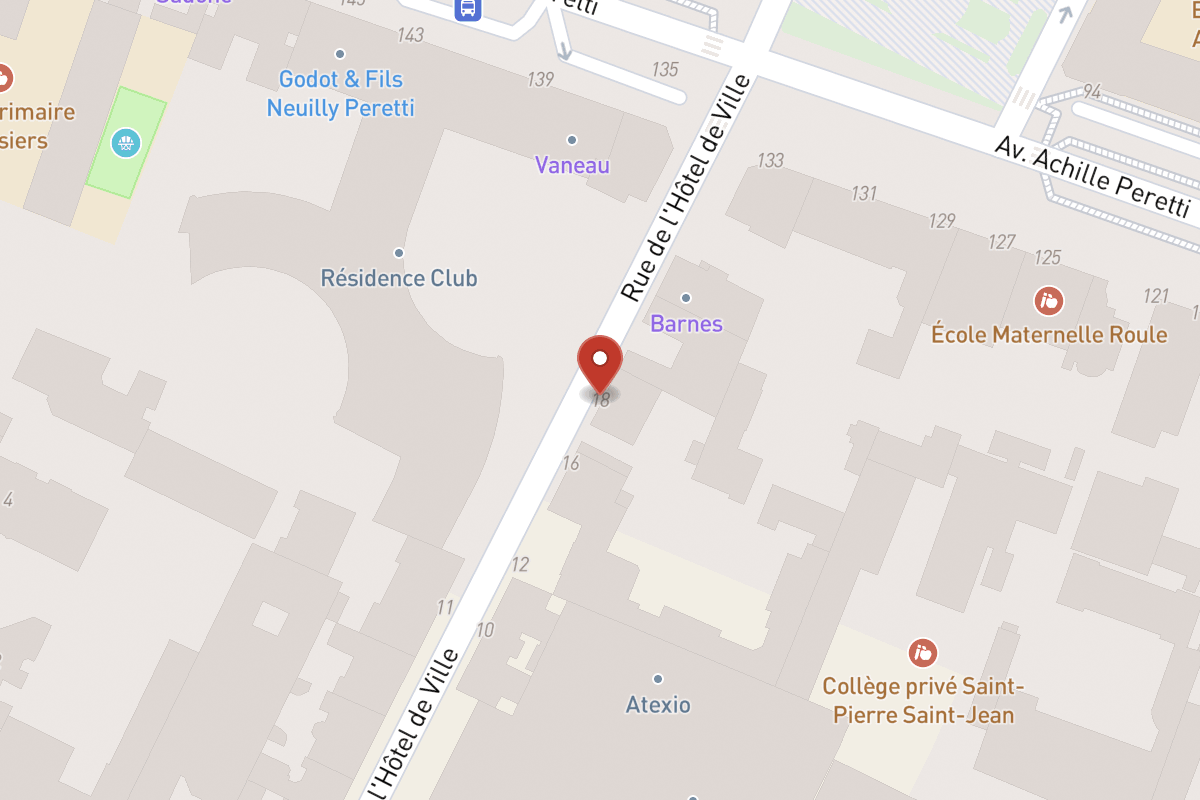 Plan de situation — 18 Rue de l'Hôtel de Ville