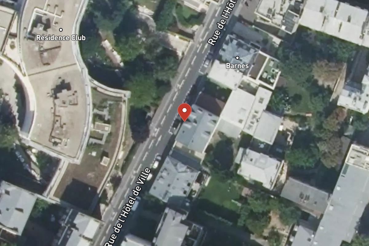 Vue satellite — 18 Rue de l'Hôtel de Ville
