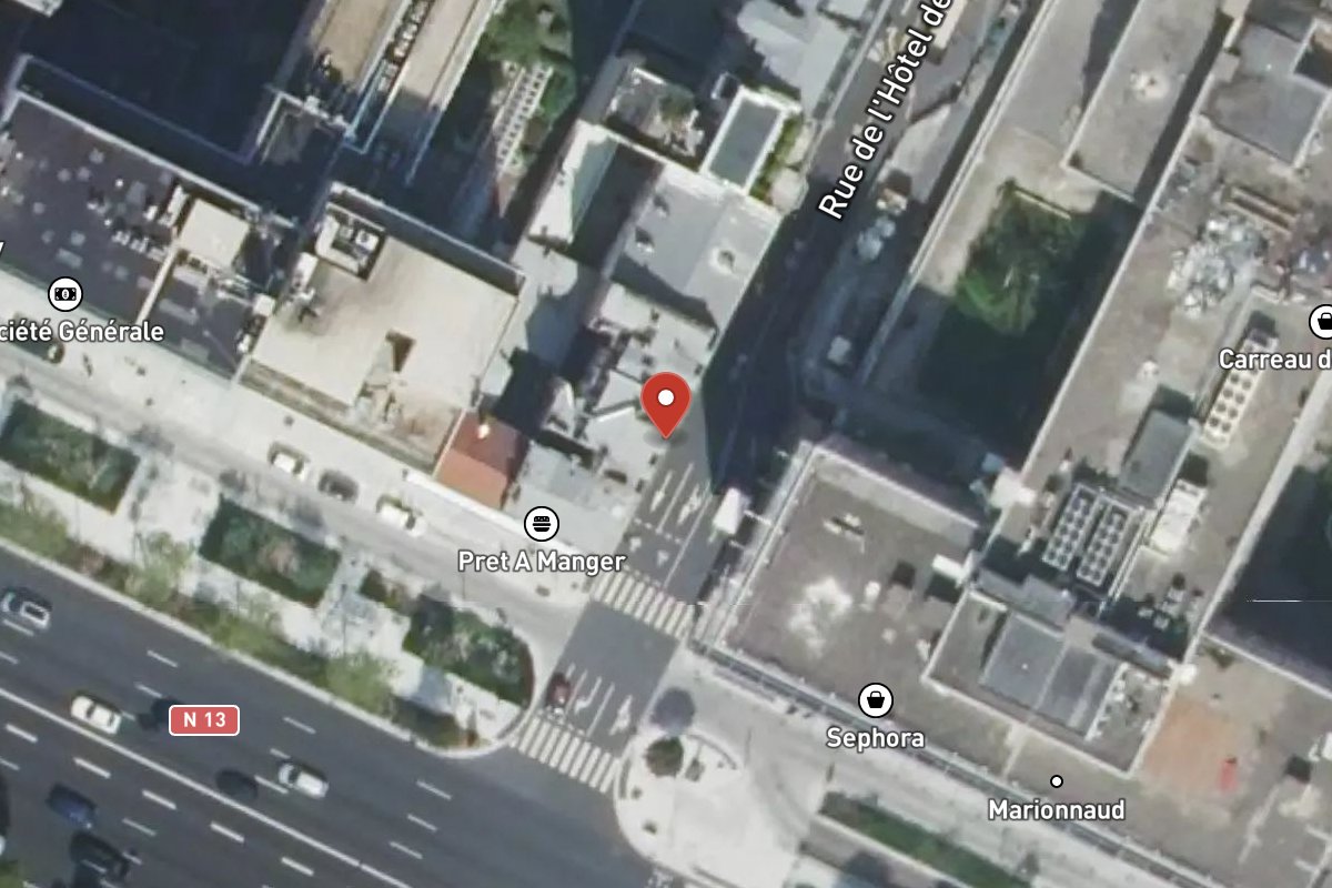 Vue satellite — 1BIS Rue de l'Hôtel de Ville