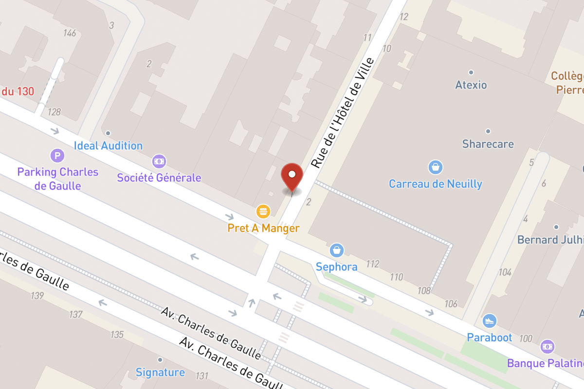 Plan de situation — 1 Rue de l'Hôtel de Ville