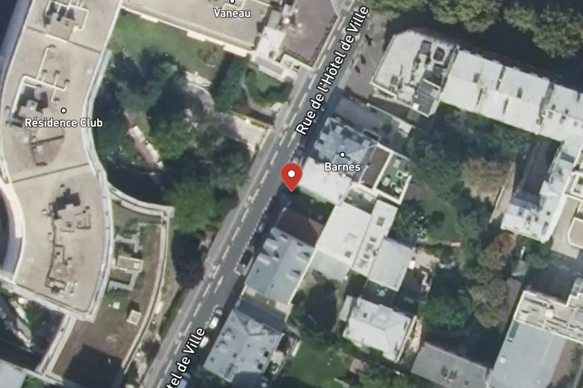 Vue satellite — 20 Rue de l'Hôtel de Ville