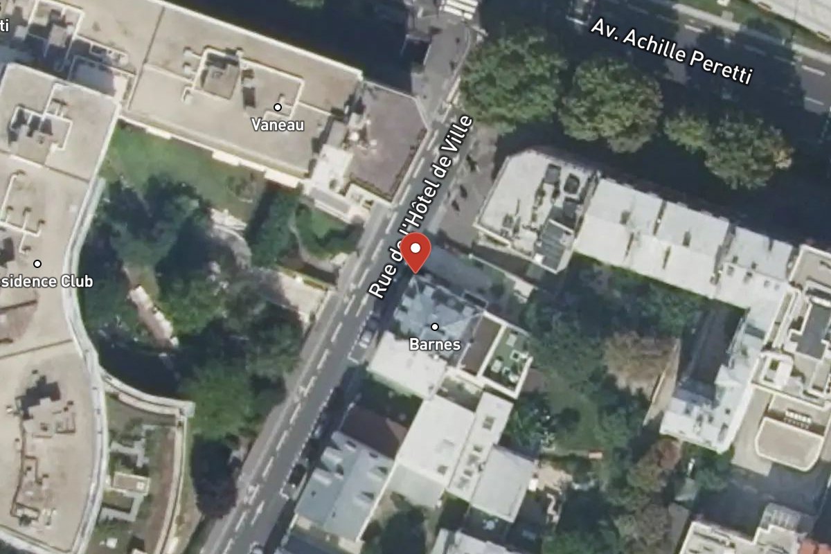 Vue satellite — 22 Rue de l'Hôtel de Ville