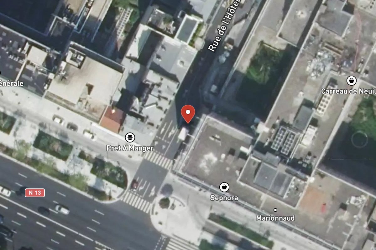 Vue satellite — 2 Rue de l'Hôtel de Ville