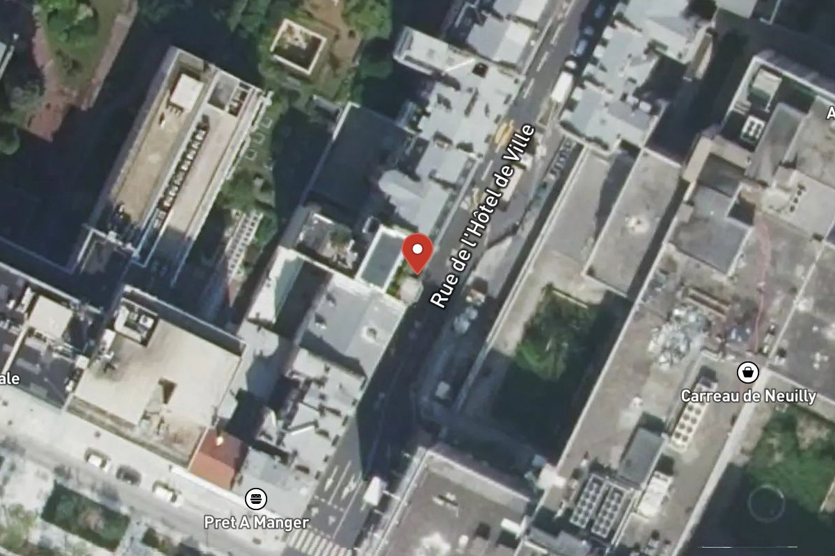 Vue satellite — 5 Rue de l'Hôtel de Ville